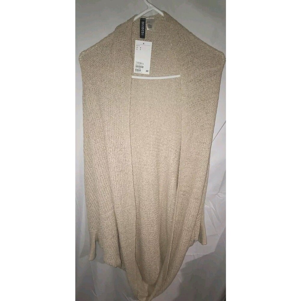 Y2K H&M Cardigan Soft Knit Small Sweater Batwing Shrug Long Sleeve Top Soft